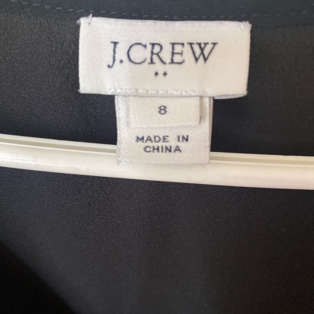 J. Crew Black Ruffled Blouse - Picture 2 of 3